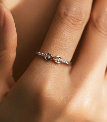 Сребърен пръстен „Свързани във вечността“