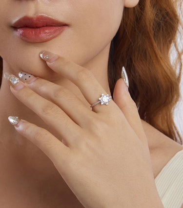 Сребърен пръстен „Заскрежена красота“