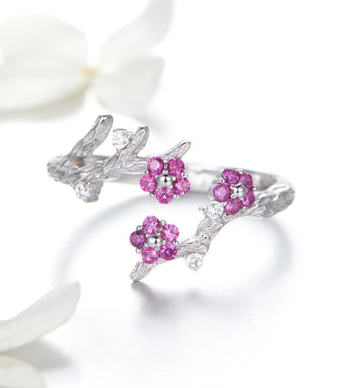 Сребърен пръстен „Виолетов разкош“