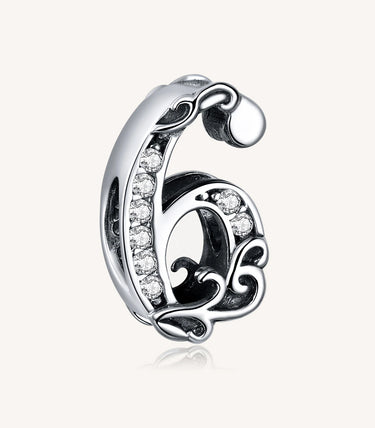 Сребърен талисман „6“