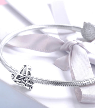 Сребърен талисман „A“