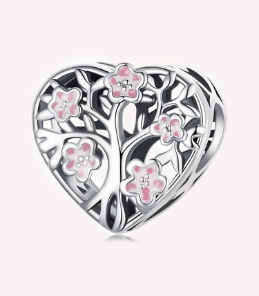 Сребърен талисман „Букет от любов“