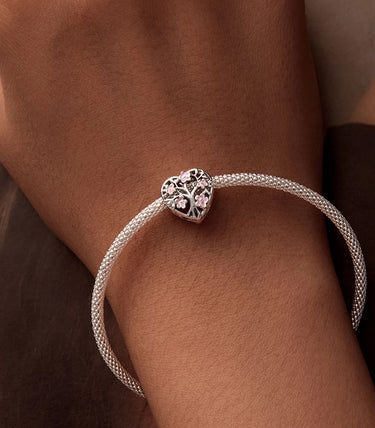 Сребърен талисман „Букет от любов“