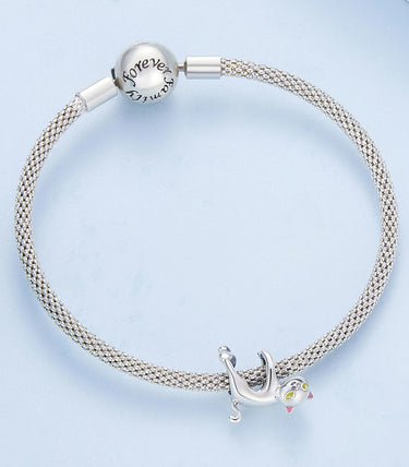 Сребърен талисман „Бяла пакостливка“