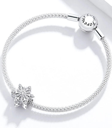 Сребърен талисман „Частичка зима“