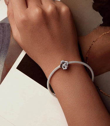 Сребърен талисман „Цвете на живота“