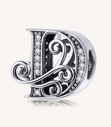 Сребърен талисман „D“