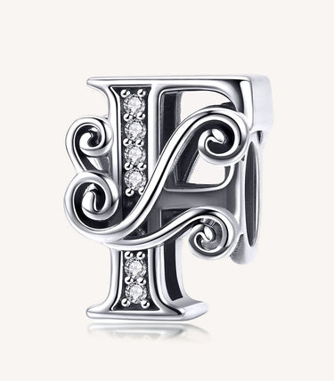 Сребърен талисман „F“