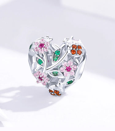 Сребърен талисман „Градина на любовта“