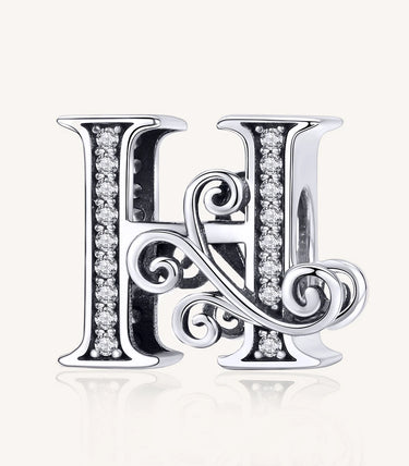 Сребърен талисман „H“