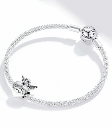 Сребърен талисман „Живей, обичай и се смей!“