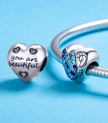 Сребърен талисман „Красива такава, каквато си“