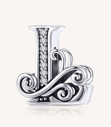 Сребърен талисман „L“