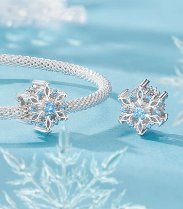 Сребърен талисман „Ледено вълшебство“