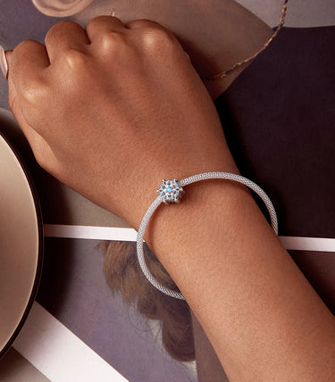 Сребърен талисман „Ледено вълшебство“