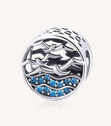 Сребърен талисман „Любимото синьо“