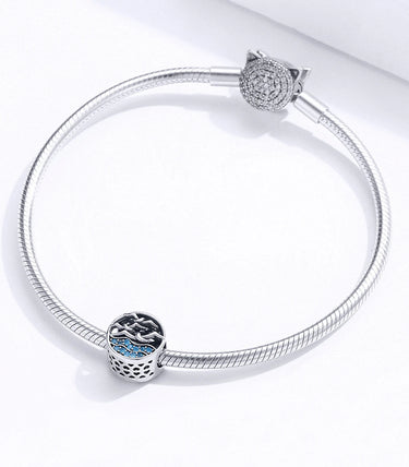 Сребърен талисман „Любимото синьо“