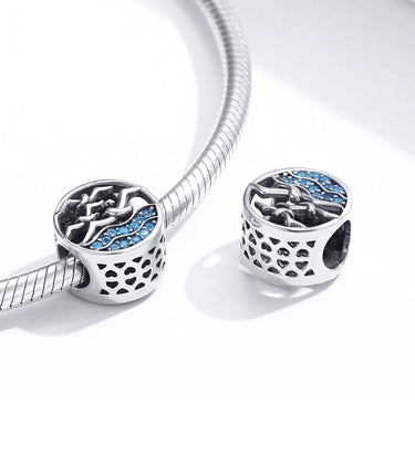 Сребърен талисман „Любимото синьо“