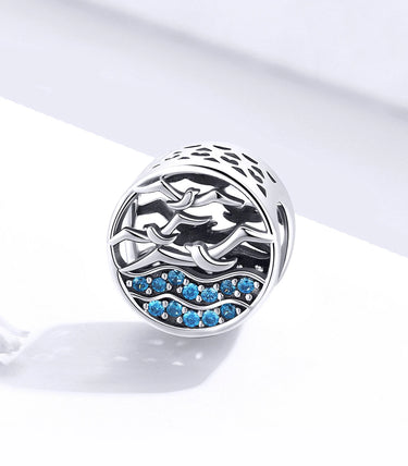 Сребърен талисман „Любимото синьо“