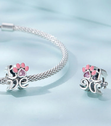 Сребърен талисман „Любов на четири крака“