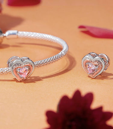 Сребърен талисман „Любовта е заради теб“