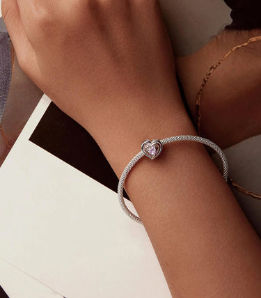 Сребърен талисман „Любовта е заради теб“