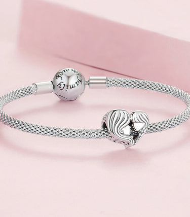 Сребърен талисман „Любовта между майка и дъщеря“