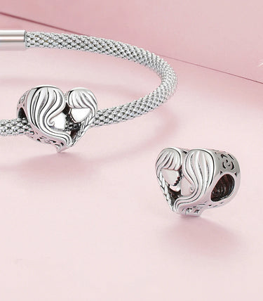 Сребърен талисман „Любовта между майка и дъщеря“