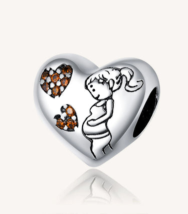 Сребърен талисман „Мама герой!“