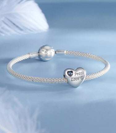 Сребърен талисман „Мир и любов”