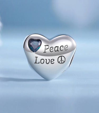 Сребърен талисман „Мир и любов”