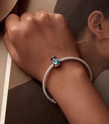 Сребърен талисман „Моето снежно човече“