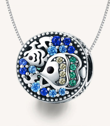 Сребърен талисман „Морски пейзаж“