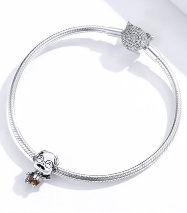 Сребърен талисман „Моят златен дядо ♥“