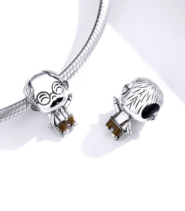 Сребърен талисман „Моят златен дядо ♥“