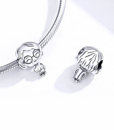 Сребърен талисман „Моята златна баба ♥“