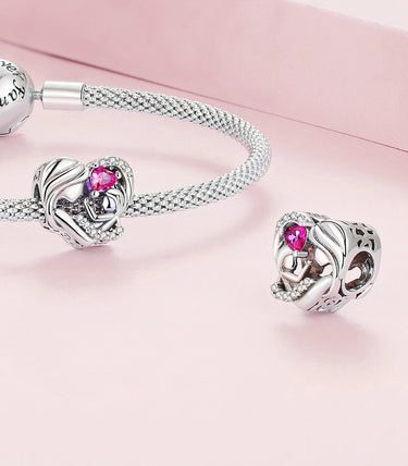 Сребърен талисман „На моята малка дъщеря ❤“