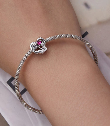 Сребърен талисман „На моята малка дъщеря ❤“