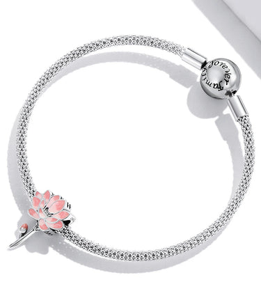 Сребърен талисман „Нежен лотос“