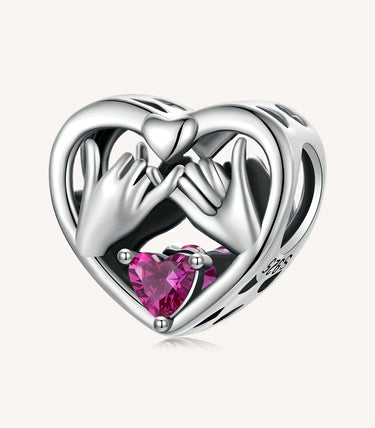 Сребърен талисман „Обещавам ❤“