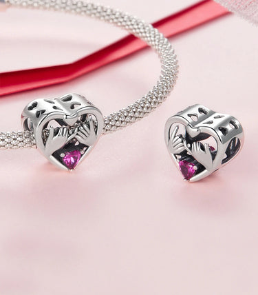 Сребърен талисман „Обещавам ❤“