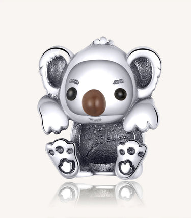 Сребърен талисман „Обичам да се гушкам“