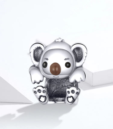 Сребърен талисман „Обичам да се гушкам“