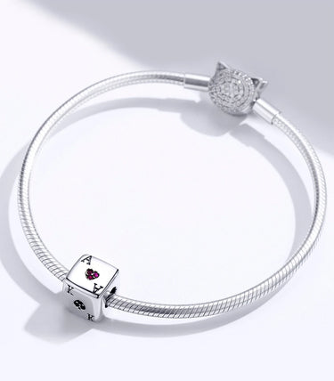 Сребърен талисман „Обичам риска“