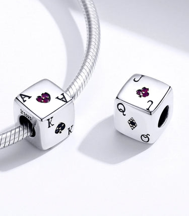 Сребърен талисман „Обичам риска“