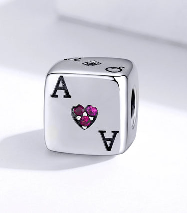 Сребърен талисман „Обичам риска“