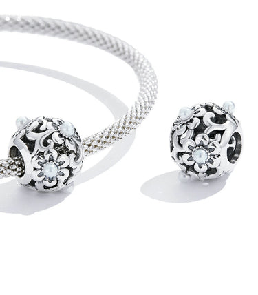 Сребърен талисман „Перлена красота“