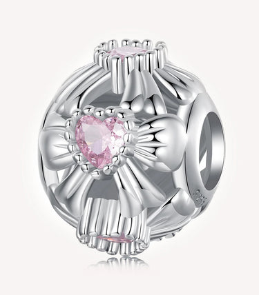 Сребърен талисман „Подарявам ти сърцето си“