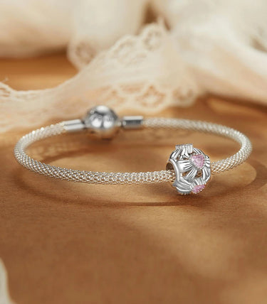 Сребърен талисман „Подарявам ти сърцето си“