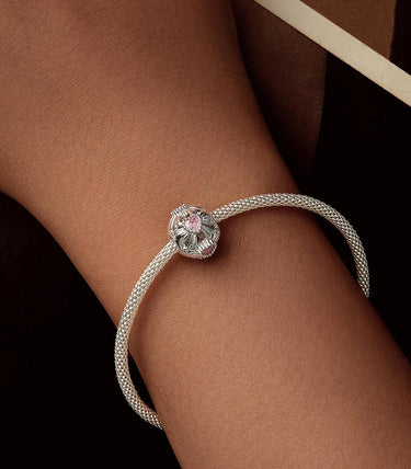 Сребърен талисман „Подарявам ти сърцето си“